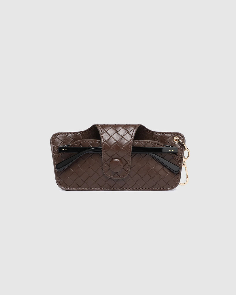 Skittle Sunglass Case Woven Chocolate Bags and Purses Louenhide