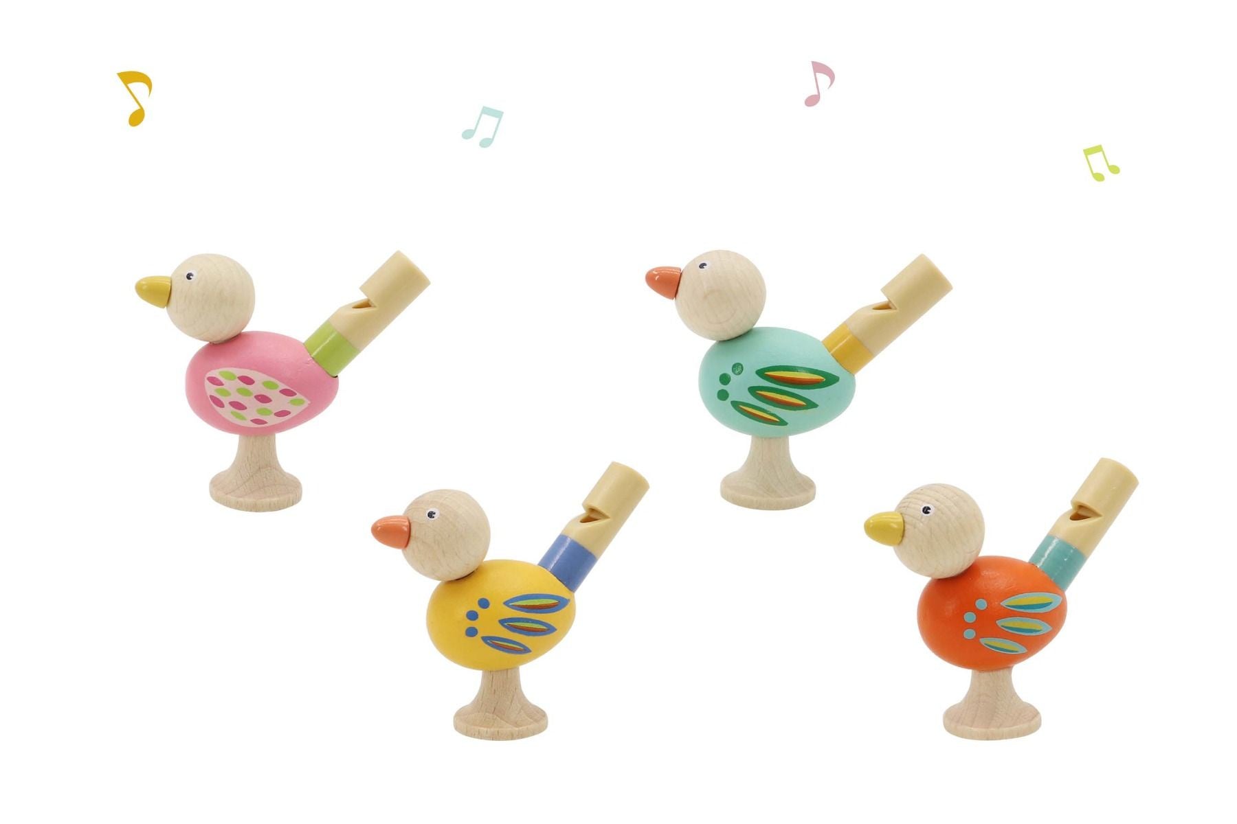 Wooden Bird Whistles Gifts and Accessories ToysLink Pink
