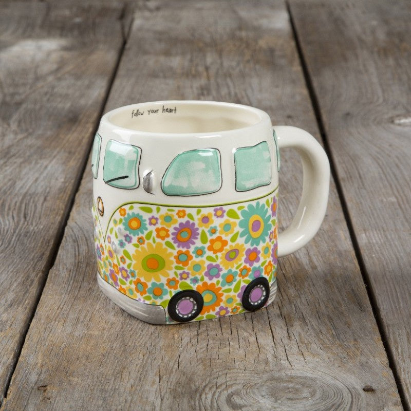 Folk Critter Mug Van Gifts and Accessories Natural Life