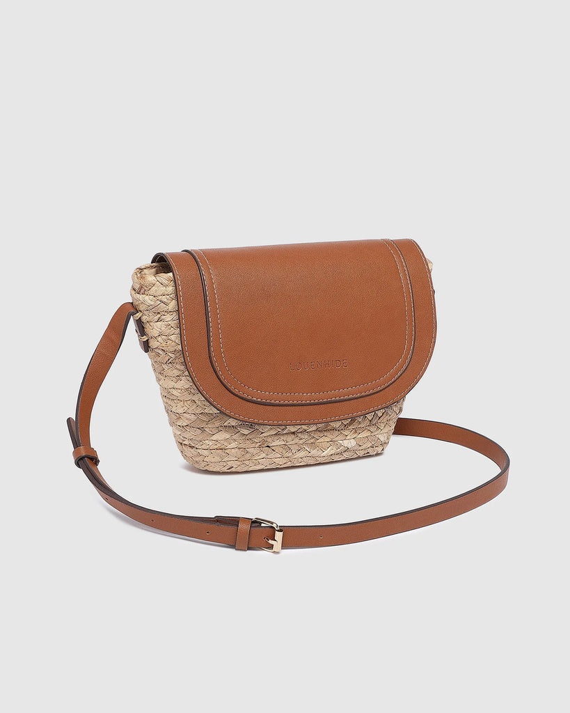 Dixie Straw Crossbody Bag - Natural Tan Bags and Purses Louenhide