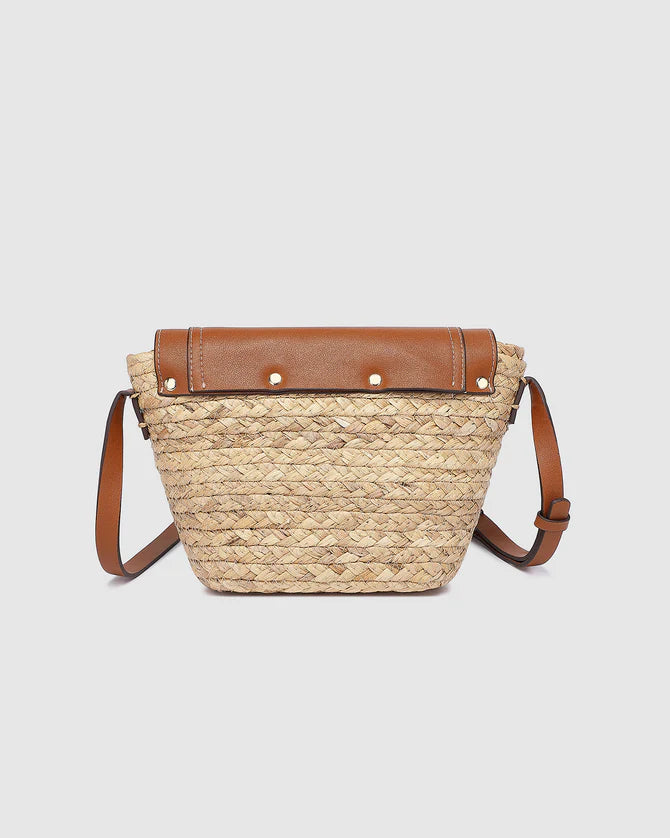 Dixie Straw Crossbody Bag - Natural Tan Bags and Purses Louenhide