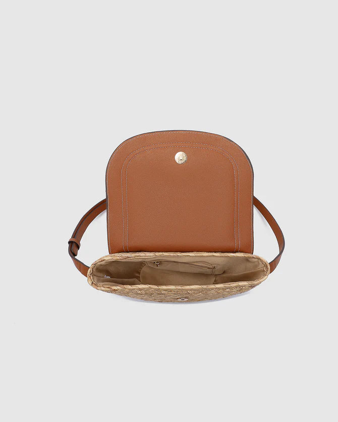 Dixie Straw Crossbody Bag - Natural Tan Bags and Purses Louenhide