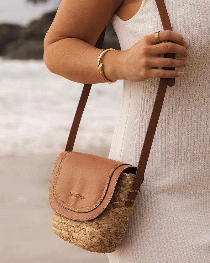 Dixie Straw Crossbody Bag - Natural Tan Bags and Purses Louenhide