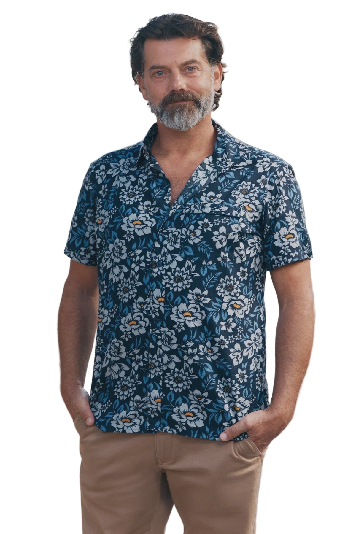 Mens Shirt Camellia Mens Tops MahaShe XS(6)