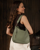 Nadia Shoulder Bag Sage Green Bags and Purses Louenhide