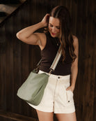 Nadia Shoulder Bag Sage Green Bags and Purses Louenhide
