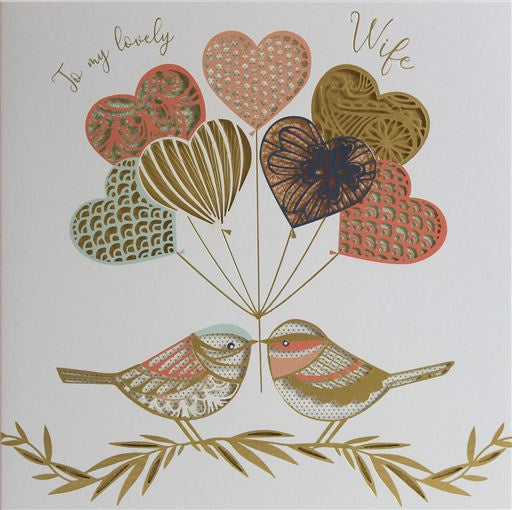 Heart Balloons laser cut Cards and Wrap Waterlyn