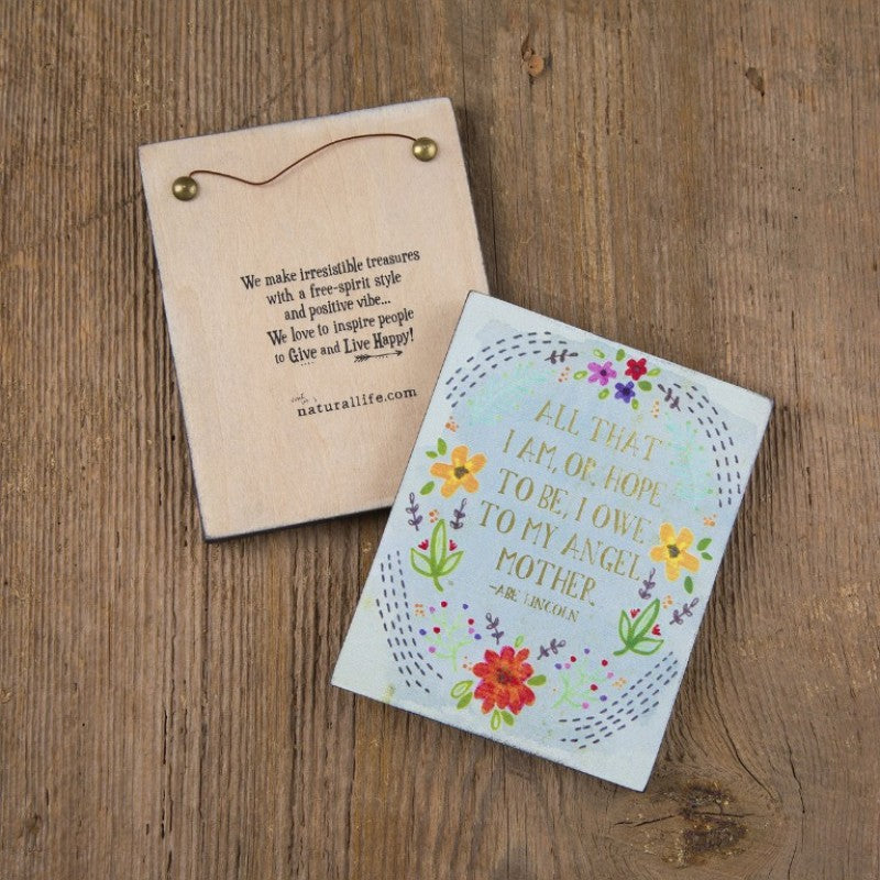 Happy Plaque All That I Am Gifts and Accessories Natural Life