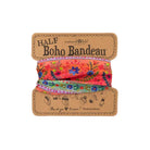 Boho Bandeau Half Coral Border Stripe Bandeau Natural Life