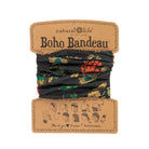 Boho Bandeau Charcoal Floral Bandeau Natural Life