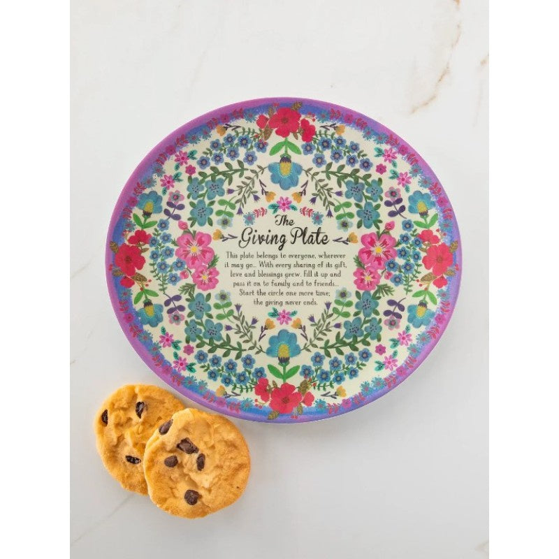 Melamine Giving Plate Cream Gifts and Accessories Natural Life