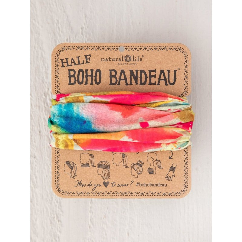 Half Boho Bandeau Abstract Floral Bandeau Natural Life   