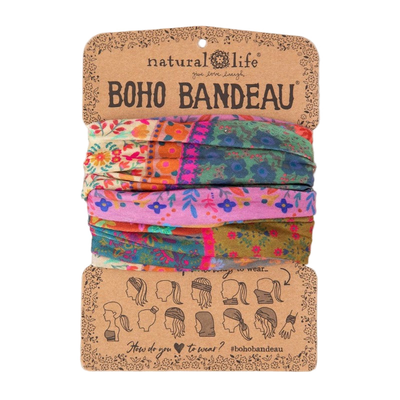 Boho Bandeau Multi Patchwork Bandeau Natural Life