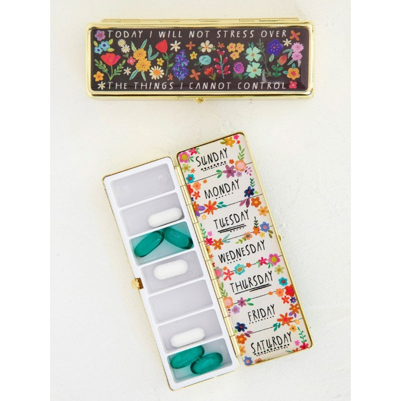 Daily Pill Box Today I Will Floral Gifts and Accessories Natural Life