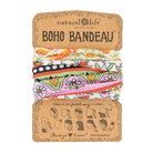 Boho Bandeau Lilac Orange Border Bandeau Natural Life