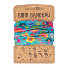 Boho Bandeau Teal Folk Flower Bandeau Natural Life