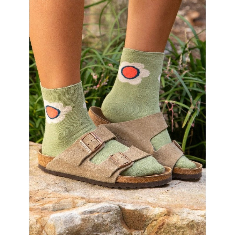 Icon Roll Top Sock Set Teal Mushroom Socks Natural Life