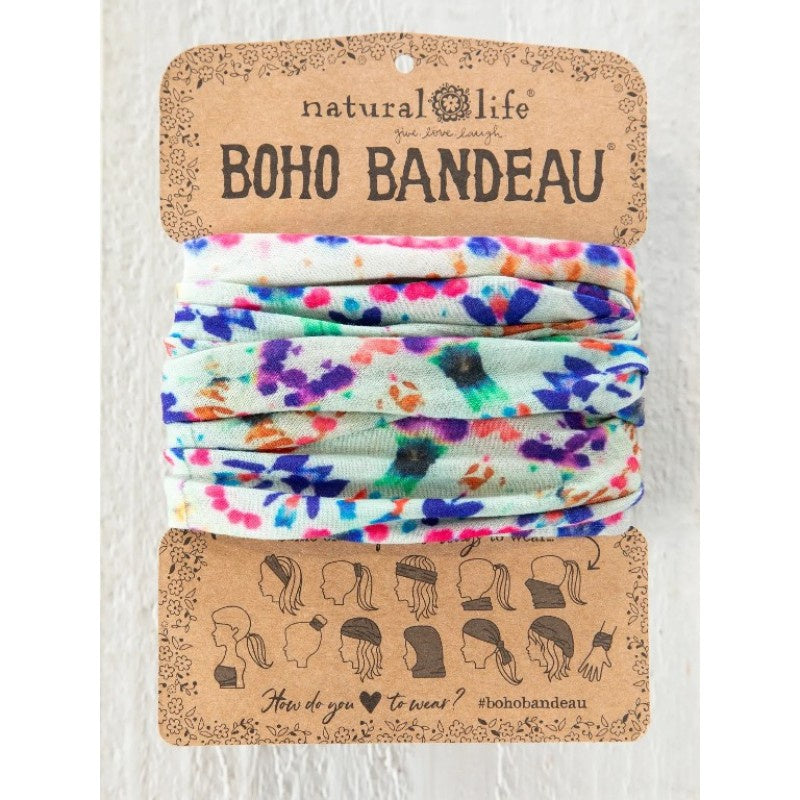Boho Bandeau Dark Cream Tie Dye - Global Free Style