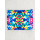 Boho Bandeau Half Blue Rainbow Tie Dye Bandeau Natural Life