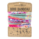 Boho Bandeau Pink Watercolour Patchwork Bandeau Natural Life