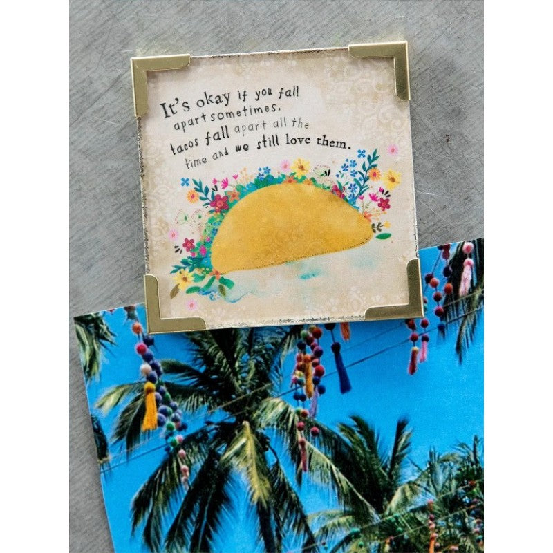 Corner Magnet Okay To Fall Apart Taco Gifts and Accessories Natural Life