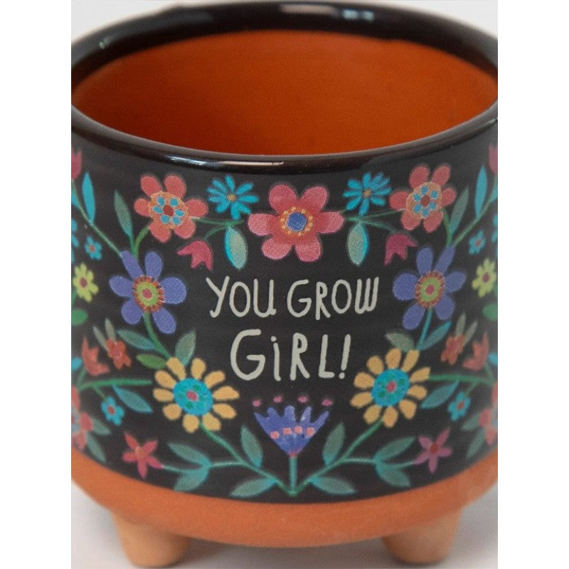 Artisan Planter Sm You Grow Girl Gifts and Accessories Natural Life