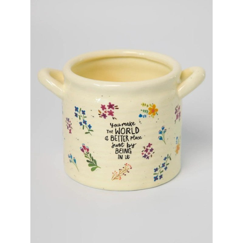 Crock Planter MED You Make World Gifts and Accessories Natural Life
