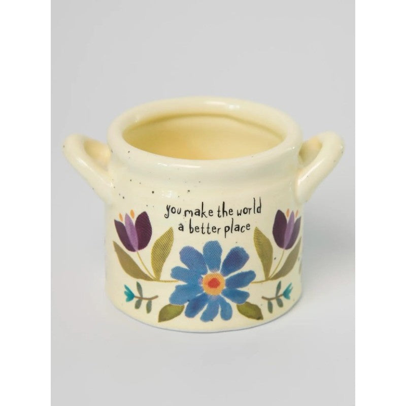 Crock Planter SM World Better Gifts and Accessories Natural Life