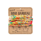 Boho Bandeau Half Vintage Garden Peach Bandeau Natural Life