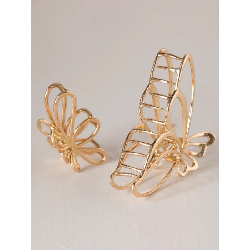 Gold Butterfly Hair Claw Set Hair Natural Life