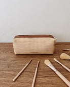 Brianna Makeup Bag Natural/Tan Bags and Purses Louenhide
