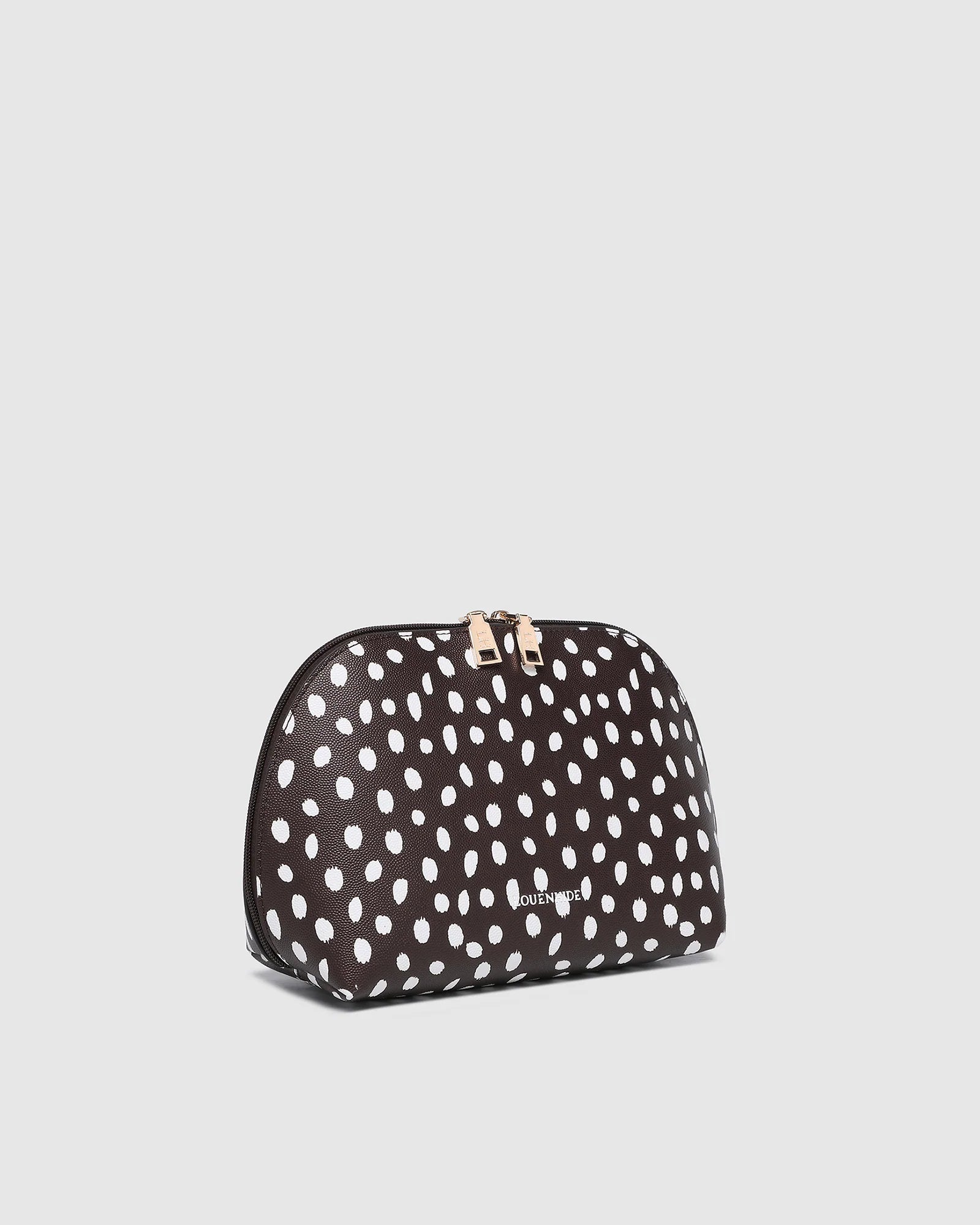 Nancy Cosmetic Bag Chocolate Raindrop Bags and Purses Louenhide