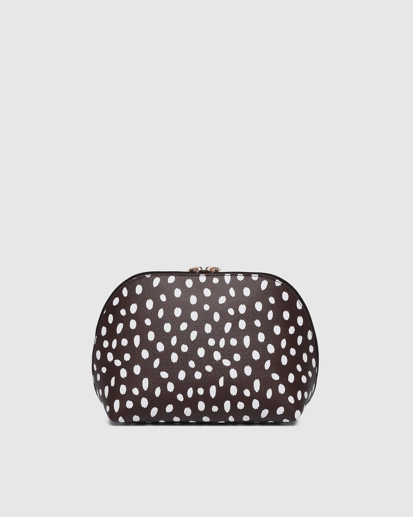 Nancy Cosmetic Bag Chocolate Raindrop Bags and Purses Louenhide