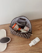 Nancy Cosmetic Bag Chocolate Raindrop Bags and Purses Louenhide