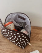 Nancy Cosmetic Bag Chocolate Raindrop Bags and Purses Louenhide