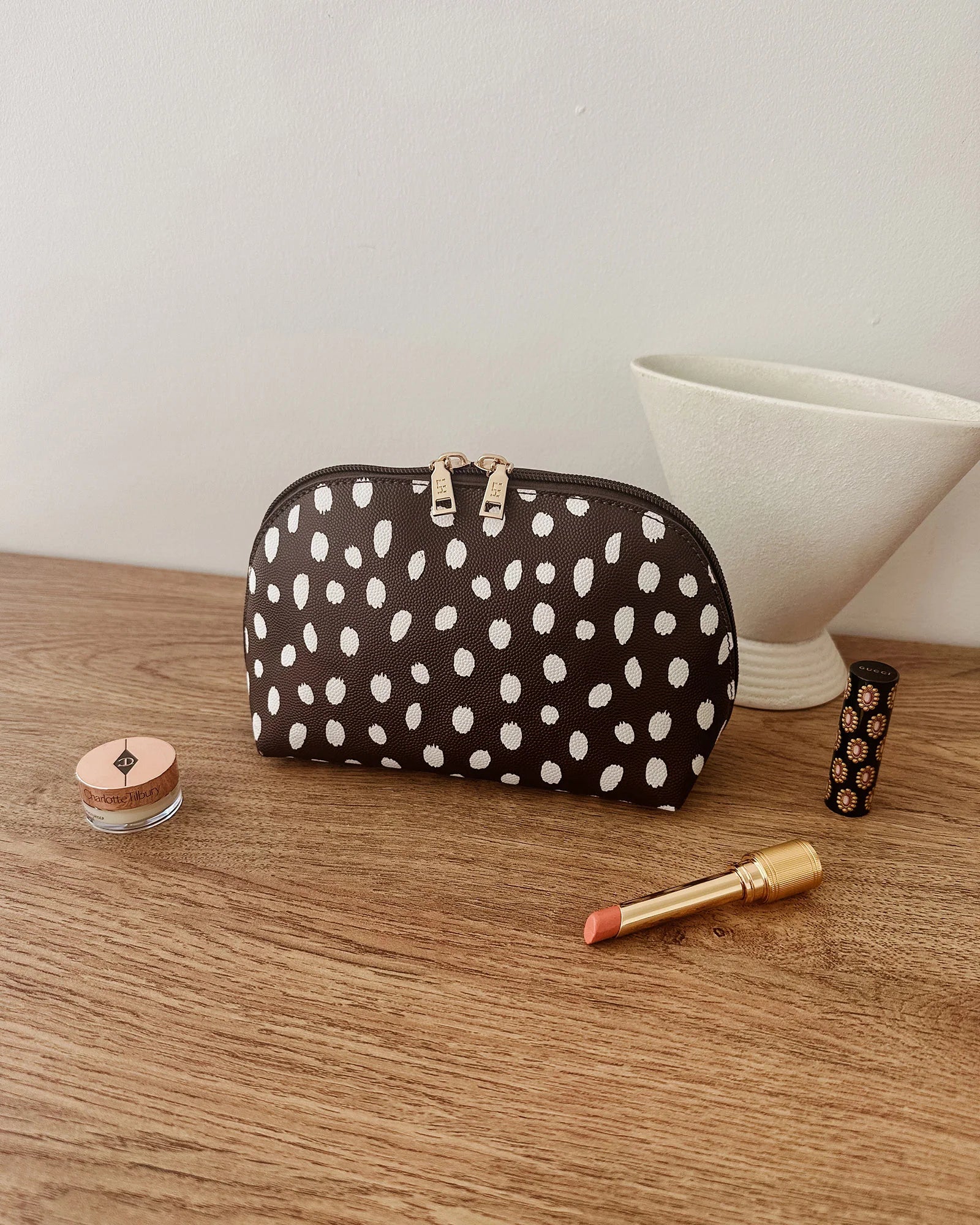 Baby Nancy Makeup Bag Chocolate Raindrop Bags and Purses Louenhide
