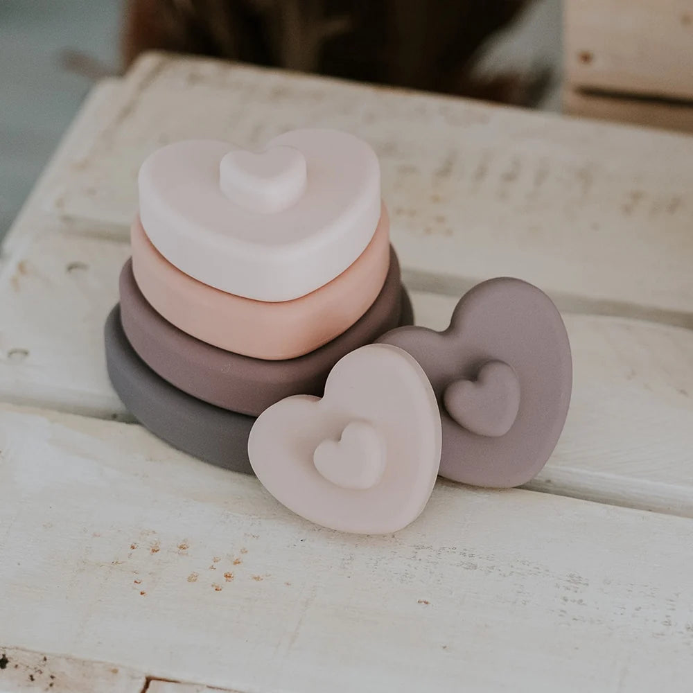 Silicone Stackable Toy Heart Gifts and Accessories Annabel Trends