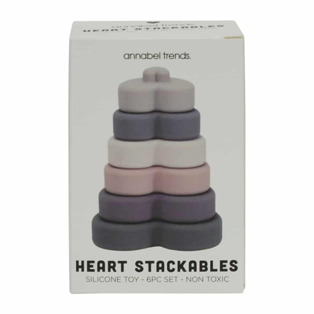 Silicone Stackable Toy Heart Gifts and Accessories Annabel Trends