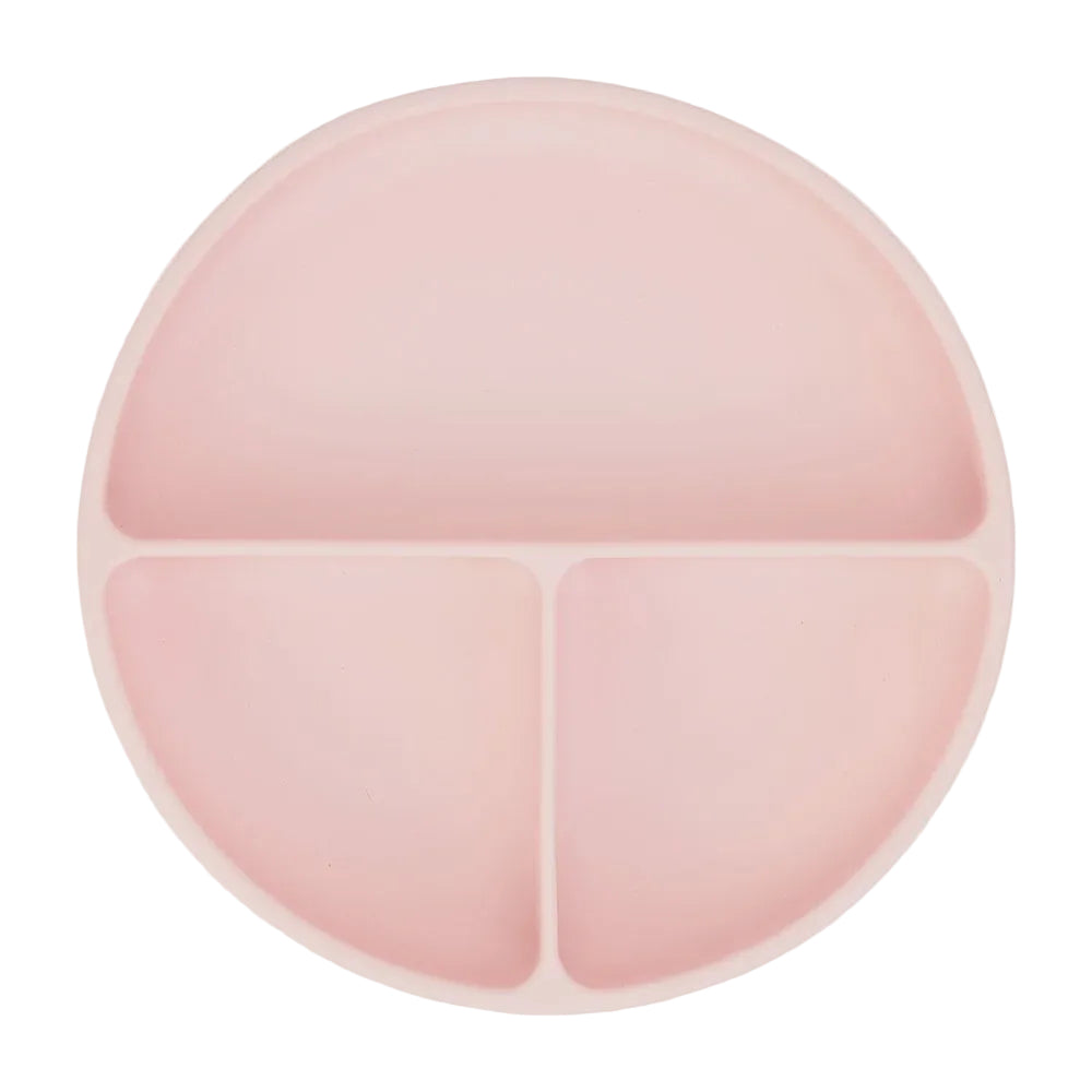 Silicone Suction Divided Plate Blush Pink Gifts and Accessories Annabel Trends