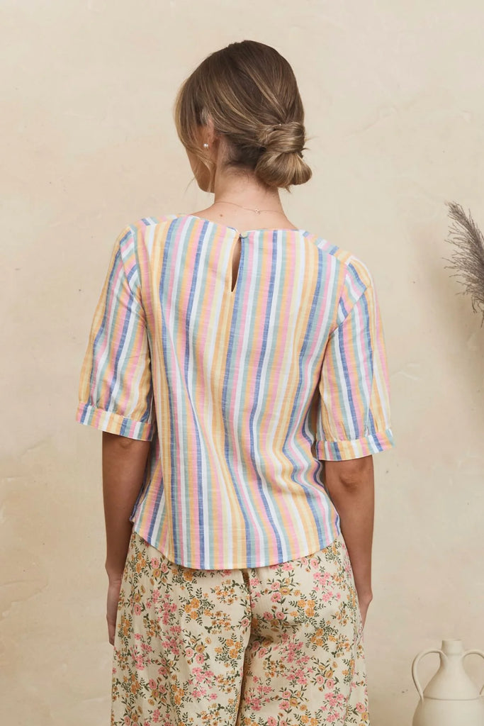 Gigi Top Summer Stripe Tops MahaShe   