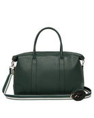 Alexis Stripe Weekender Travel Bag Forest Green Stripe Bags and Purses Louenhide