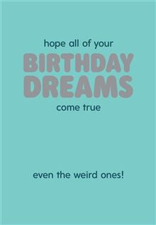 Greeting Card - Birthday Dreams Cards and Wrap Waterlyn