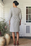 Mila Dress White Check Dresses MahaShe