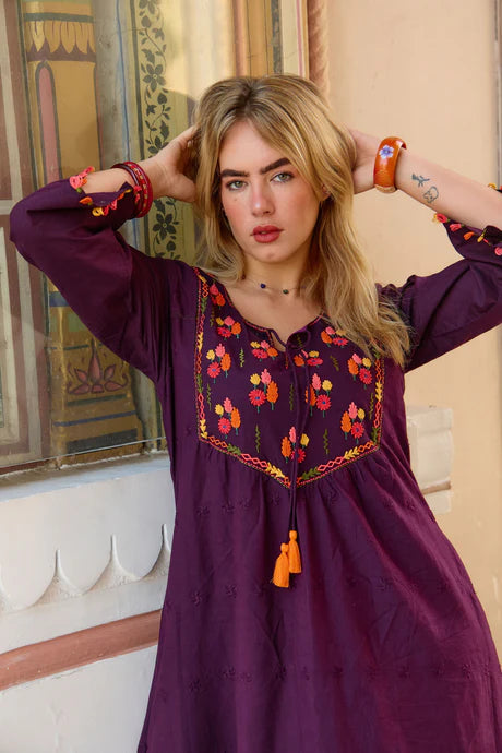 Daisy Dress Tangier Embroidery Dresses Naudic