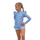 Mermaid Shell Girls Rash Guard Set Kids Dresses Fernleigh Avenue 00