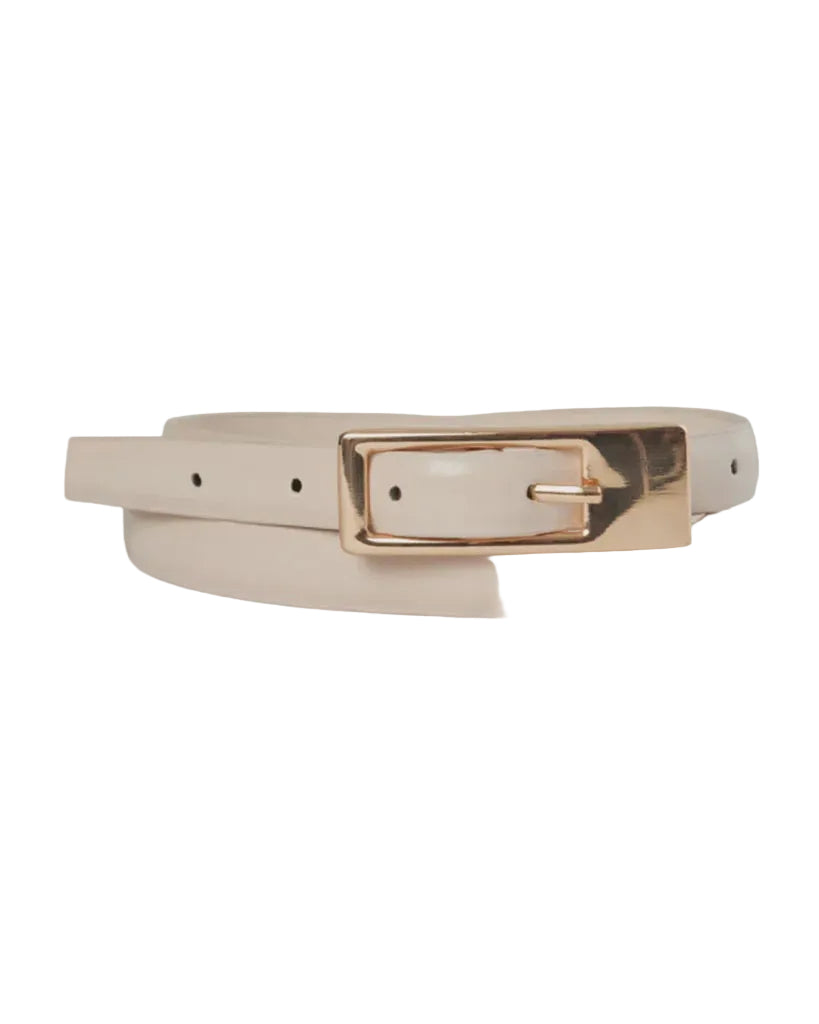 Gloria Belt Bone Shine Gold Belts Billini S/M
