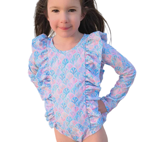 Georgia Long Sleeve Swimsuit Kids Dresses Fernleigh Avenue 00