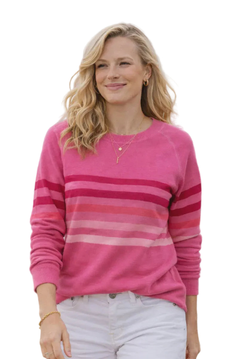 Forever Oversized Sweater Crimson Pink Tops Jovie The Label 8