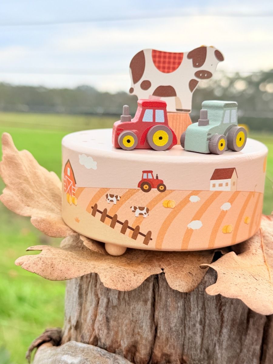 Onya Kids Farm Music Box With 2 Tractors Gifts and Accessories ToysLink