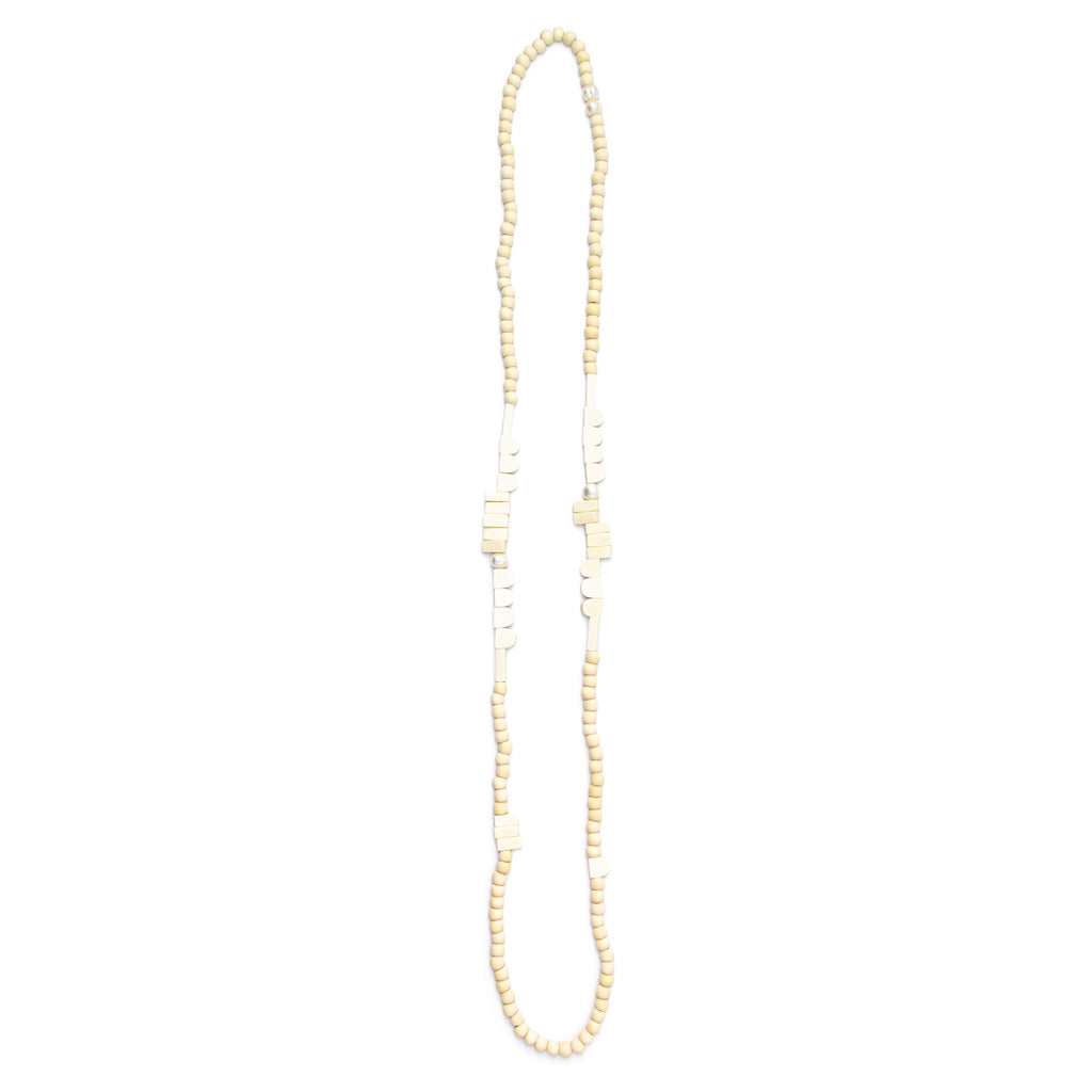 Scallop Single Strand Necklace White - Global Free Style